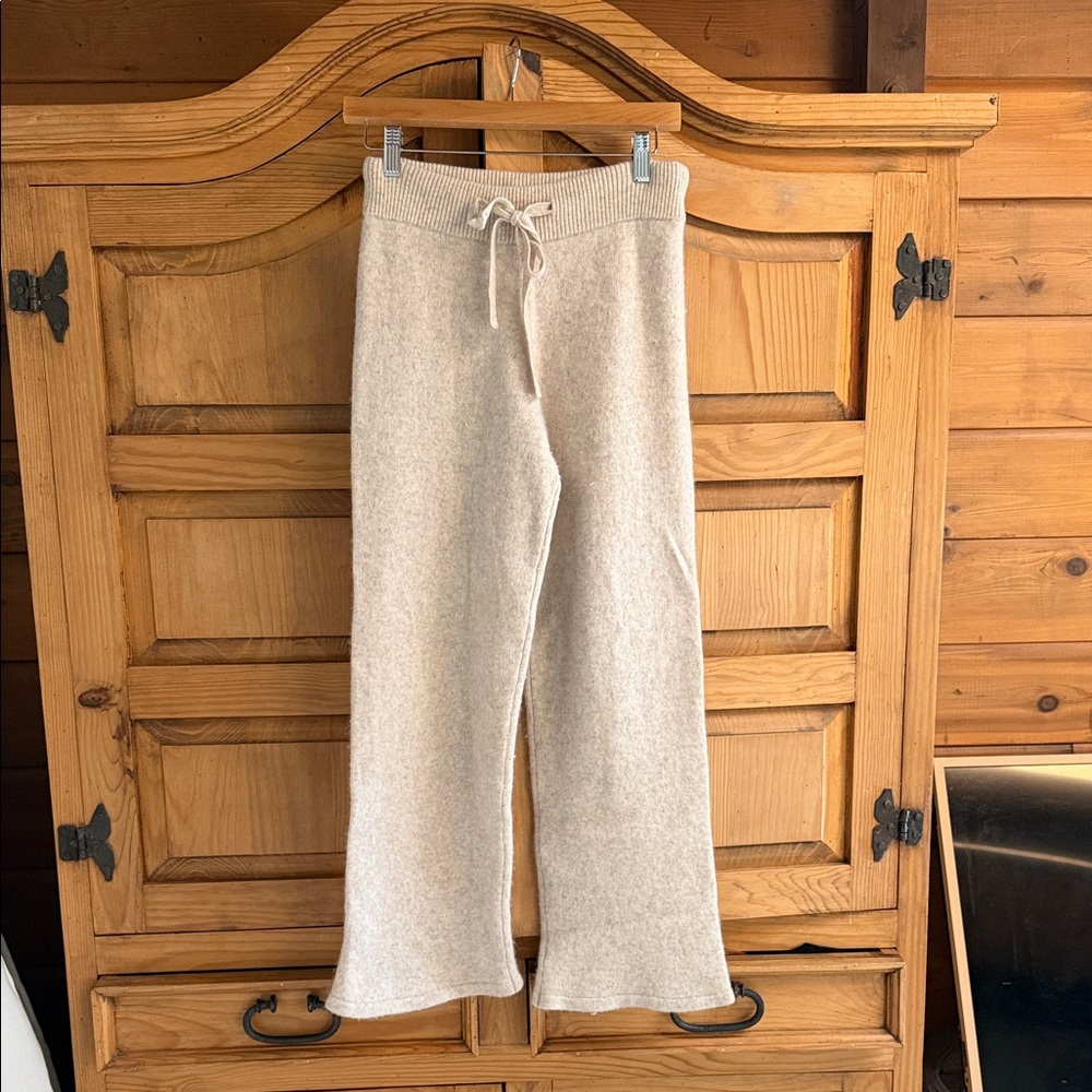 Bella Dahl Cream Knit Drawstring Pants